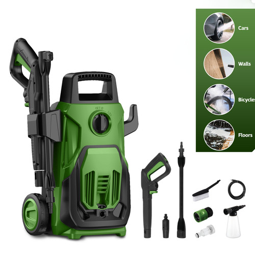 Green 1600w pressure washer - green,